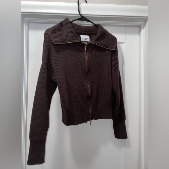 Abercrombie u0026 Fitch | Sweaters | Abercrombie Womens Double Zip Ribbed  Cardigan | Poshmark
